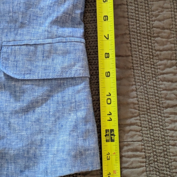 J. Crew Linen Schoolboy Blazer 4 Blue - Picture 13 of 13